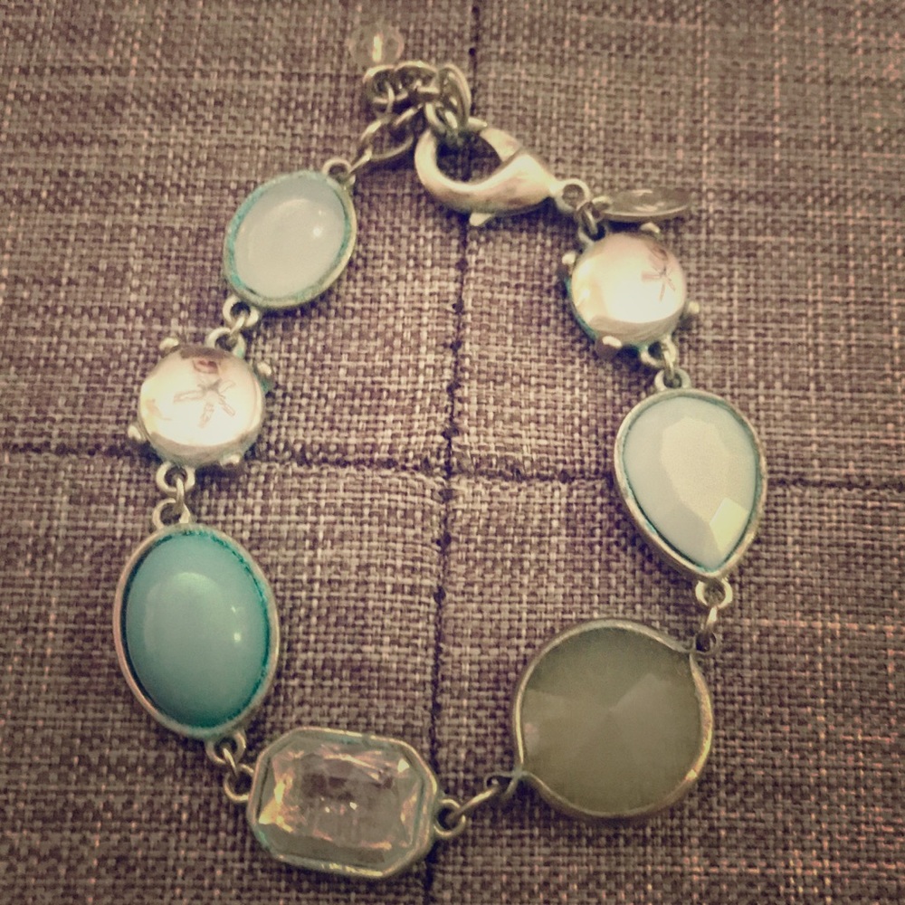 Stone Bracelet in Silver